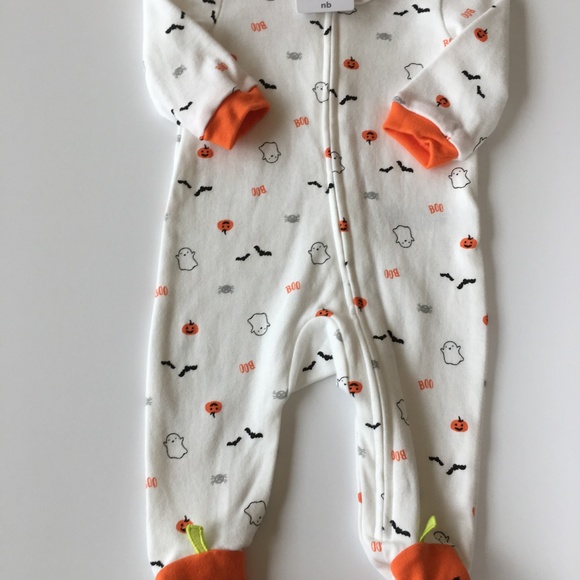 Carter's Infant Halloween Zip Sleeper & Hat Set NB - Picture 3 of 6